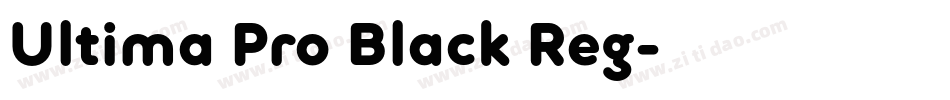 Ultima Pro Black Reg字体转换